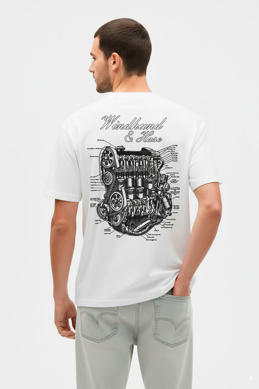 Camiseta Combustión - Blanco