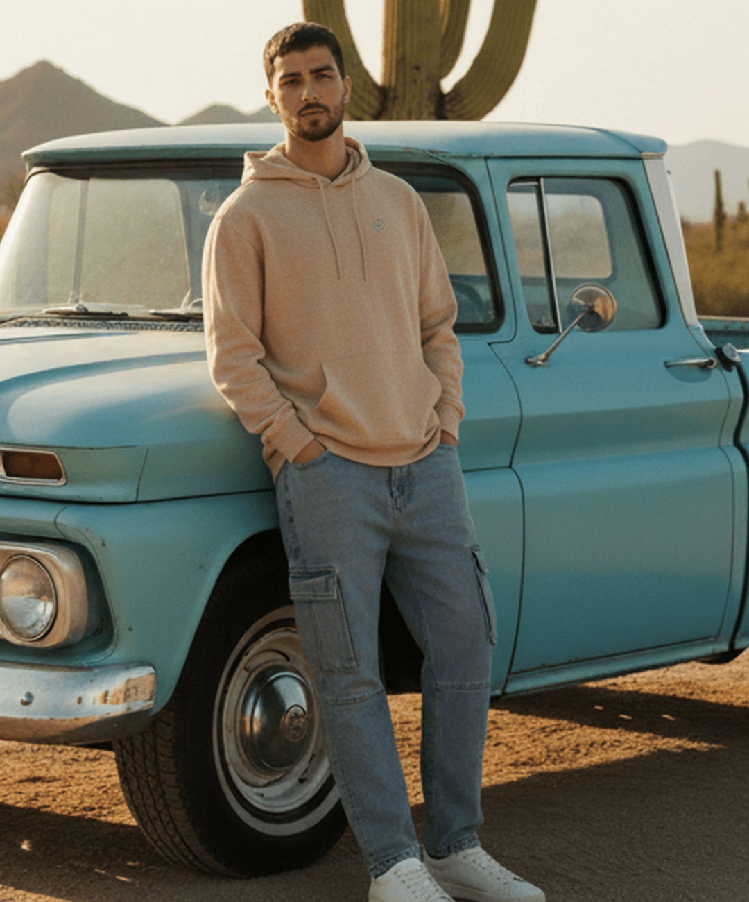 Hoodie Chevy Soul - Linen - Windhund and Hase