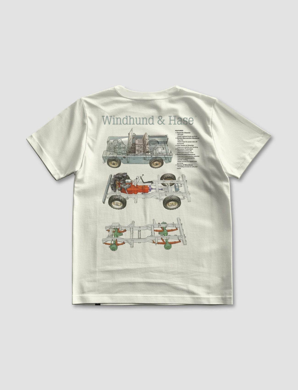 Camiseta Regular Estructura 4x4 - Off White - Windhund and Hase