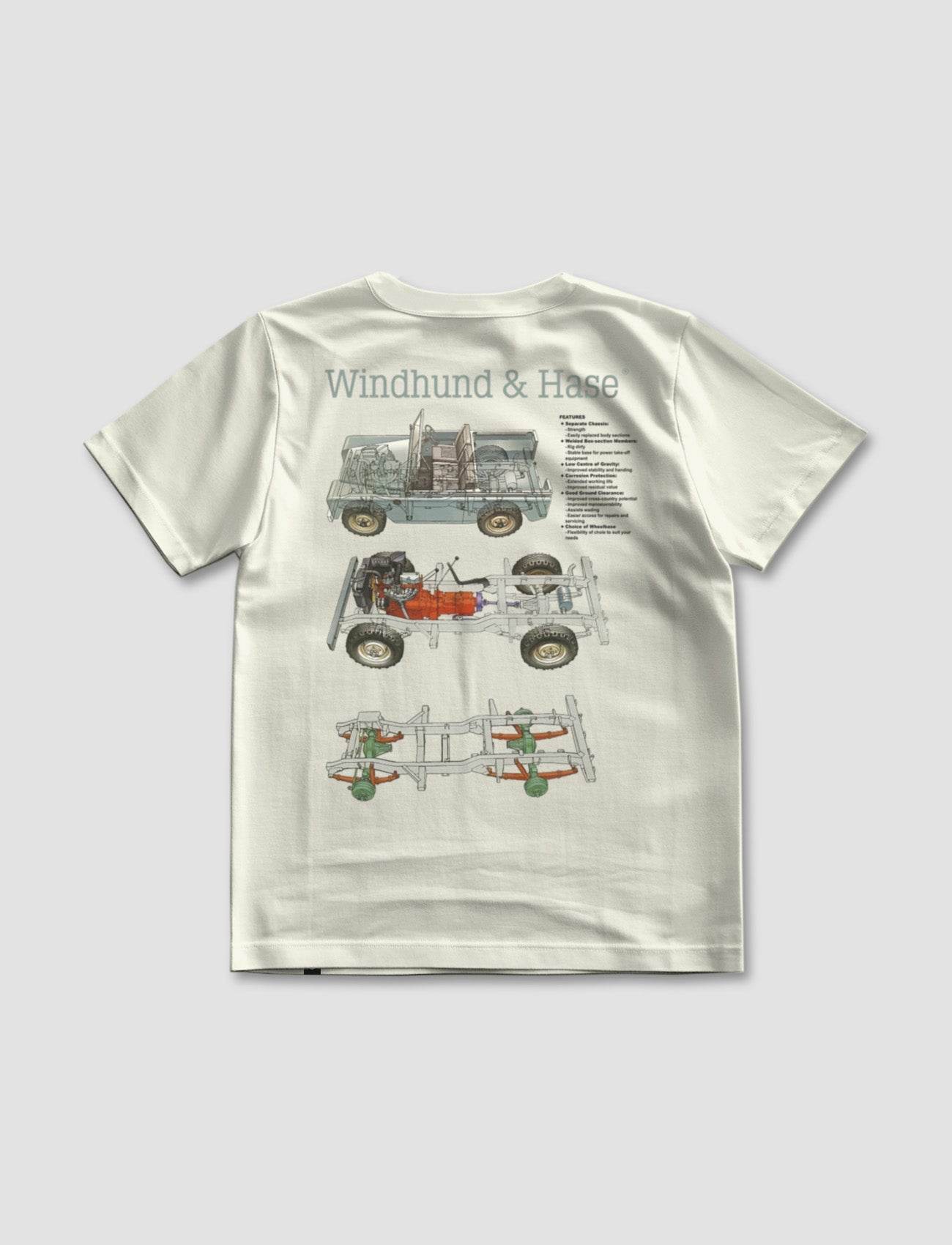 Camiseta Regular Estructura 4x4 - Off White - Windhund and Hase