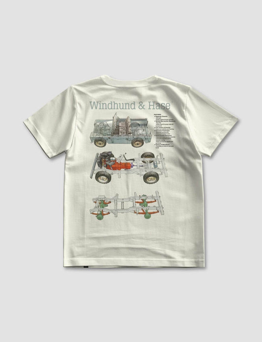 Camiseta Regular Estructura 4x4 - Off White - Windhund and Hase
