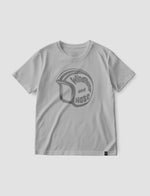 Camiseta Básica Casco - Gris Puro