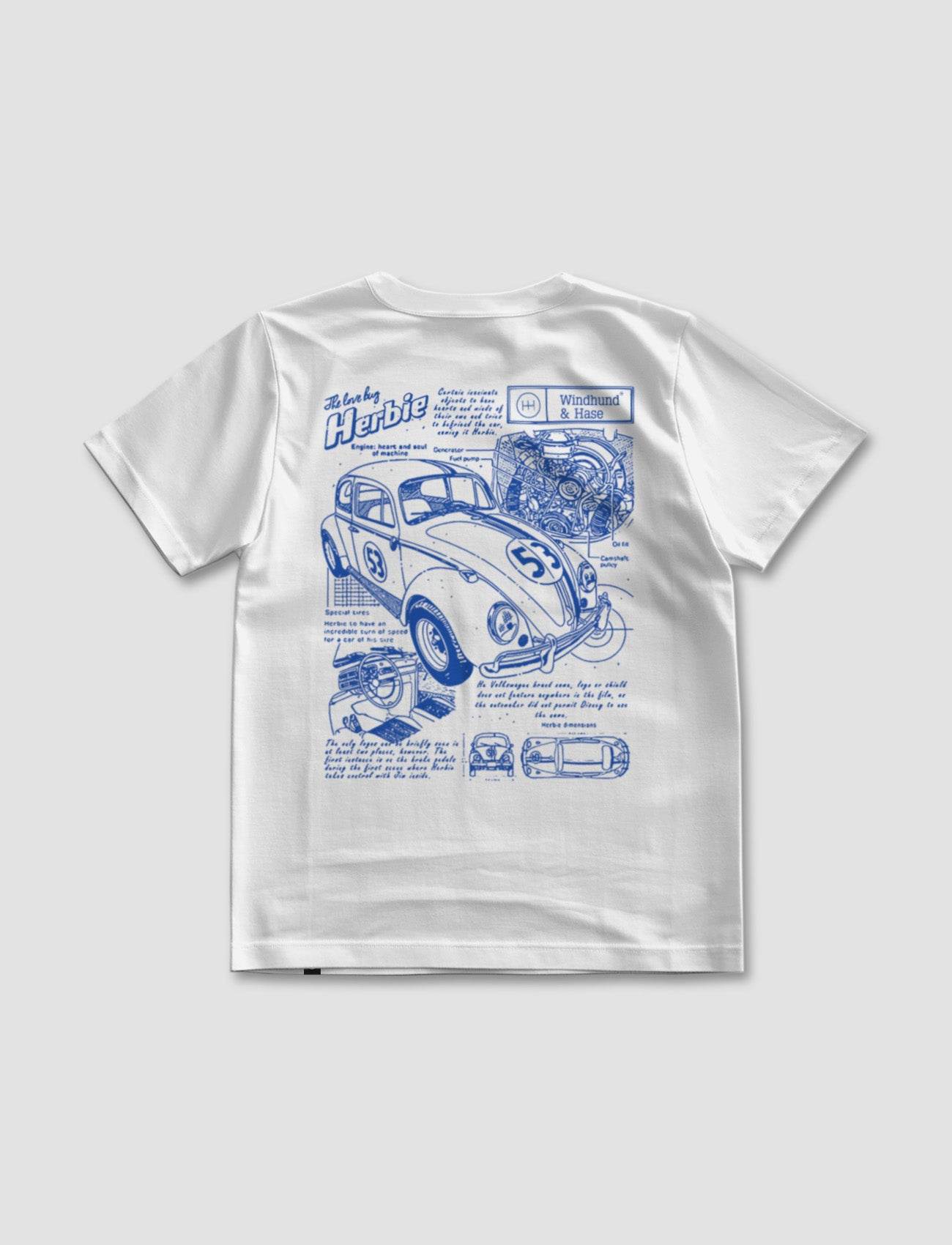 Camiseta Regular Blue Beatle - Blanco - Windhund and Hase