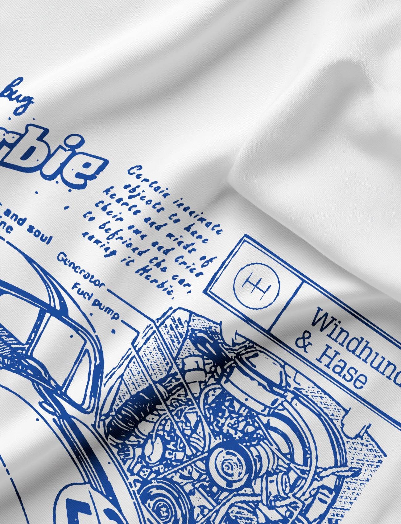 Camiseta Regular Blue Beatle - Blanco - Windhund and Hase