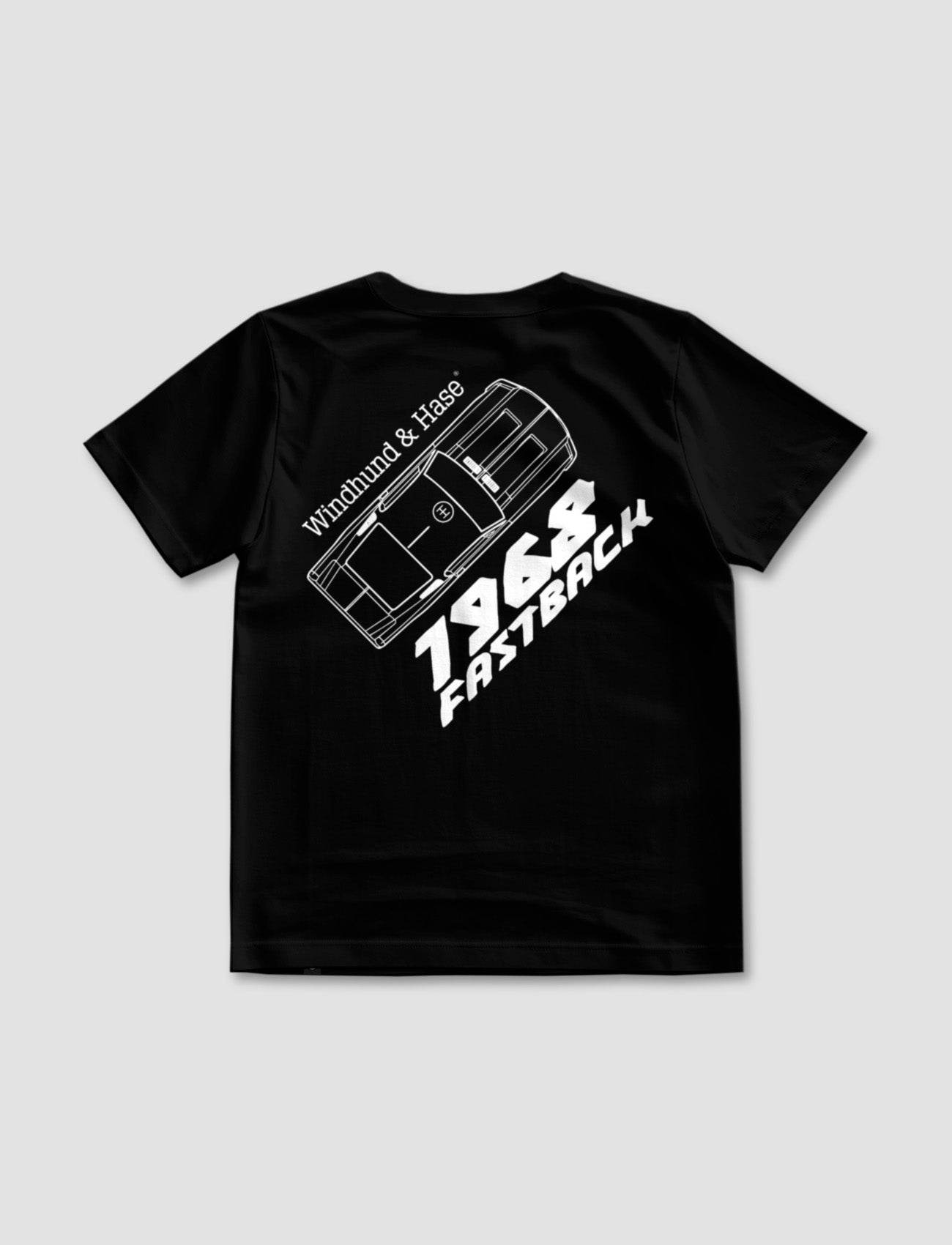 Camiseta Fastback - Negro - Windhund and Hase