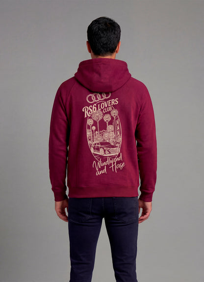 Hoodie Audi RS6 Lovers - Burdeos