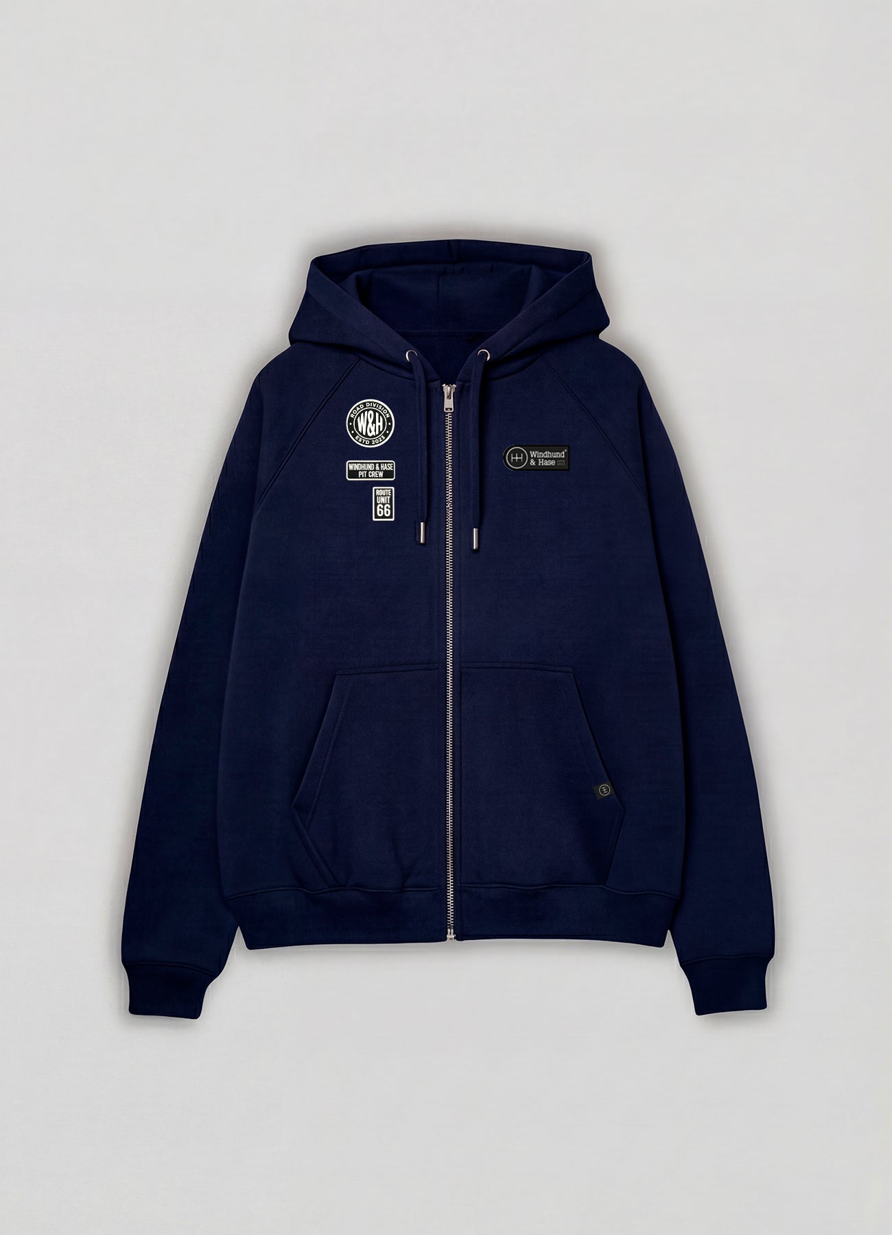 Sudadera Zip - Windhund Pit Crew - French Marino