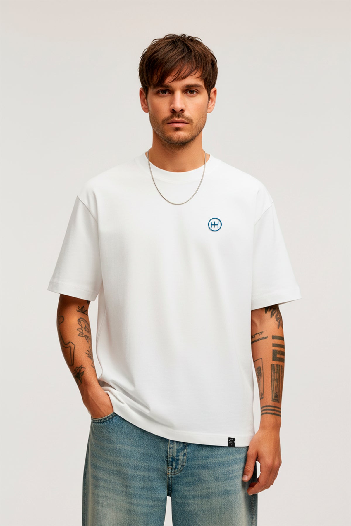 Camiseta Regular Blue Beatle - Blanco