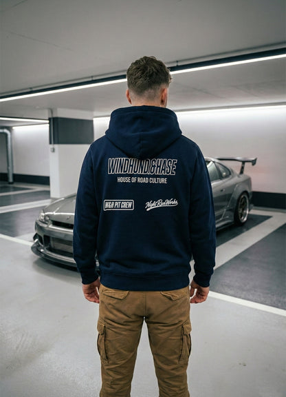 Sudadera Zip - Windhund Pit Crew - French Marino