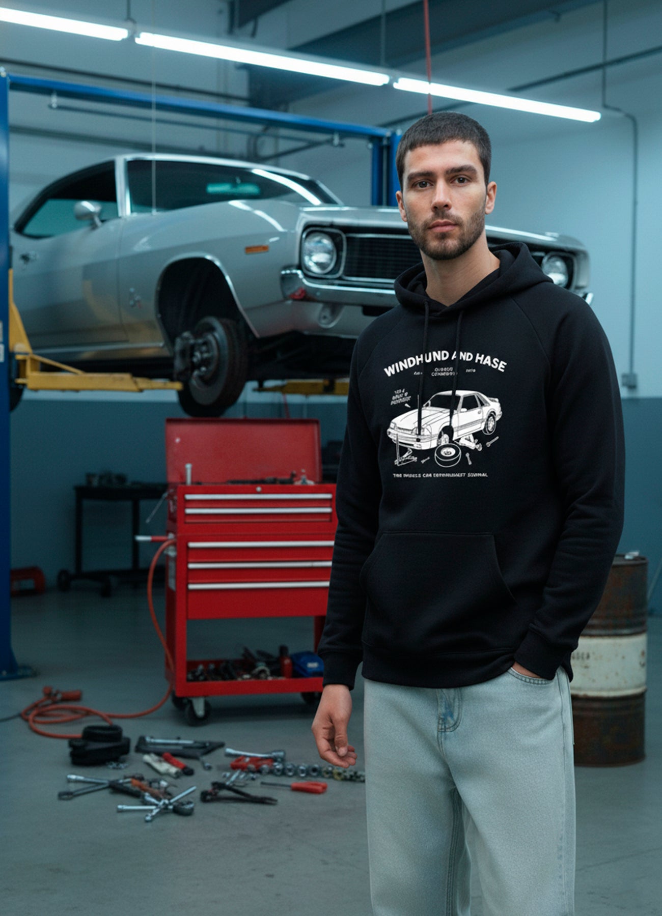 Hoodie Classic Rest - Negro