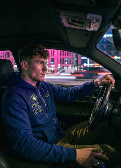 Sudadera Zip - Windhund Pit Crew - French Marino