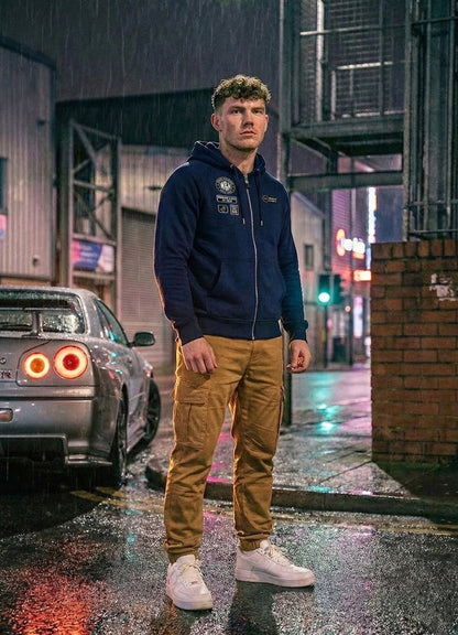 Sudadera Zip - Windhund Pit Crew - French Marino