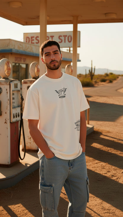 Camiseta Oversize Bronco - Off White