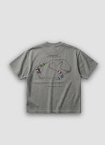 Camiseta Boxy Fit 'Interlagos 1991' Gris Cemento