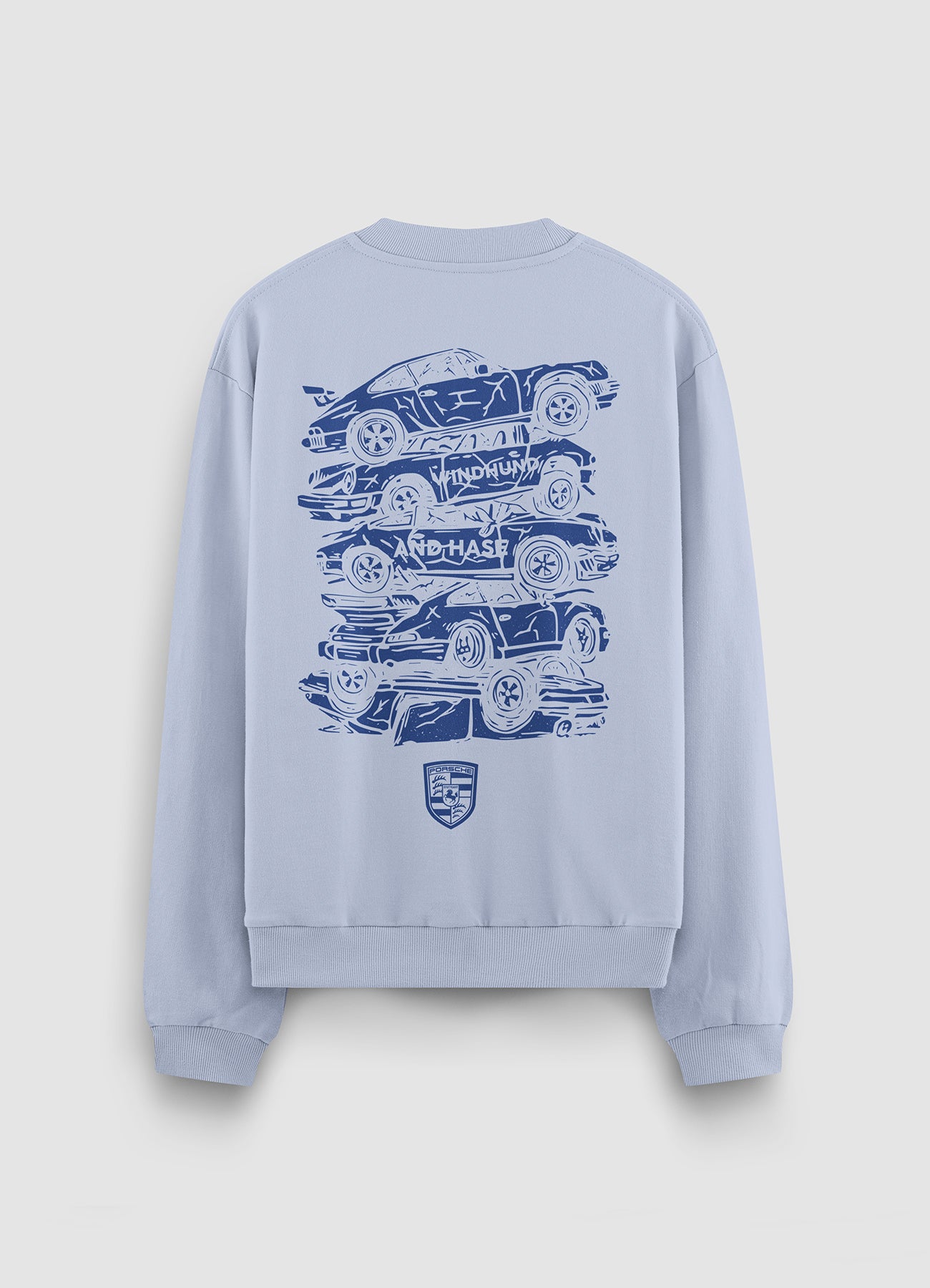 Sudadera Cuello Redondo Crash Porsche - Azul