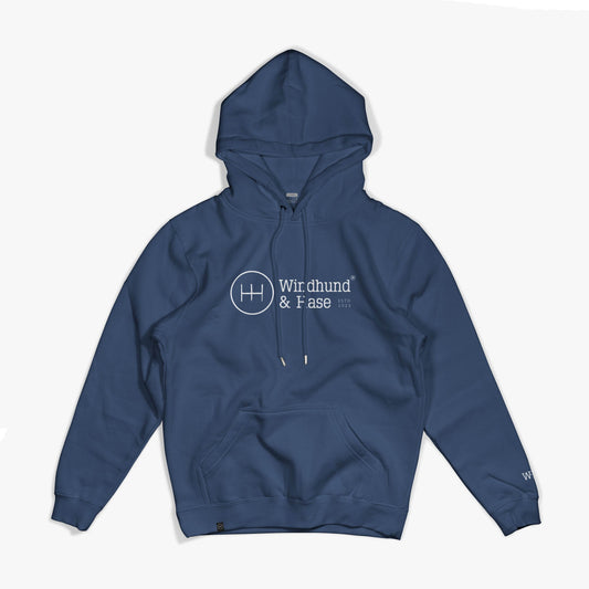 Sudadera Capucha Básica Logo - Azul - Windhund and Hase