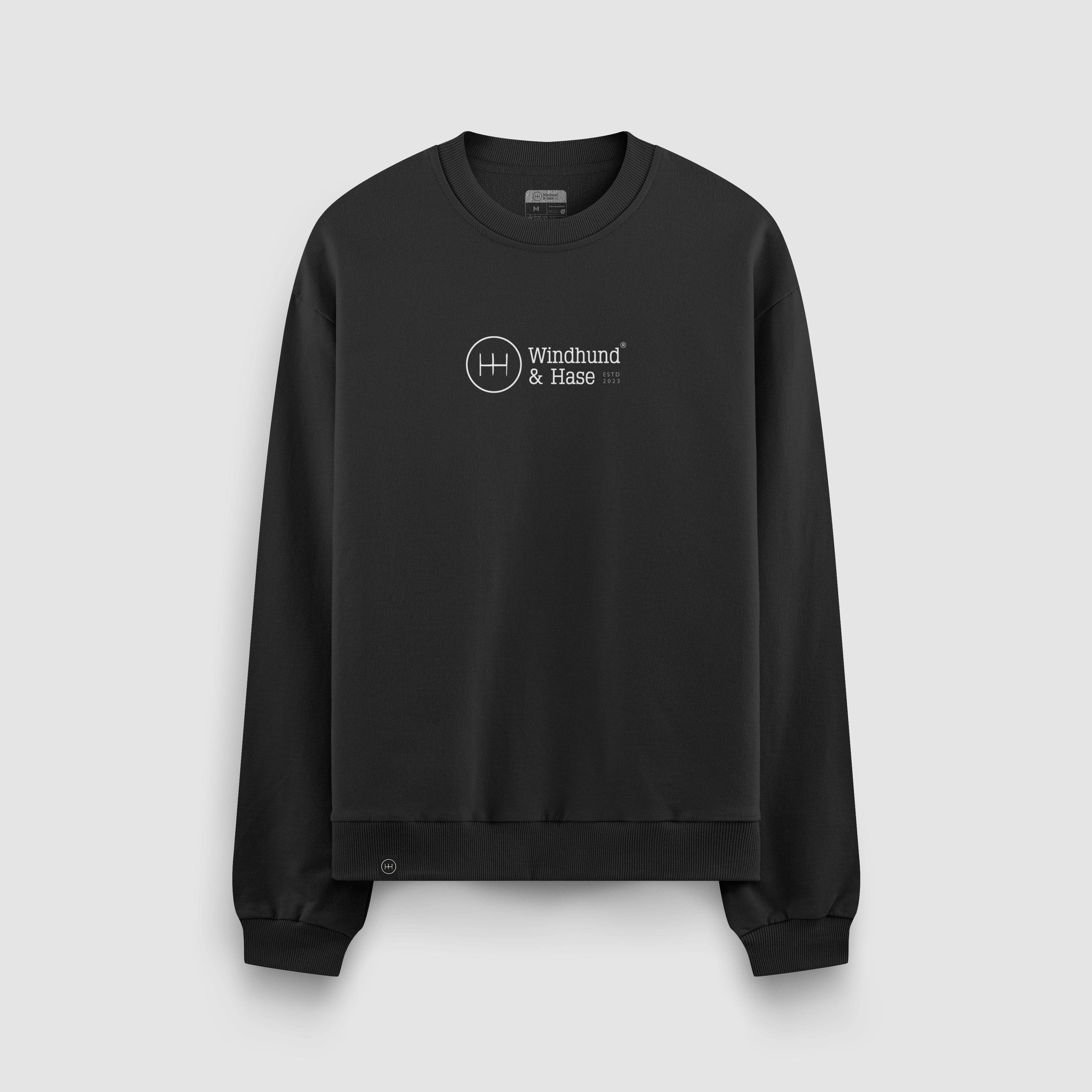 Sudadera cuello Redondo WH - Negro - Windhund and Hase