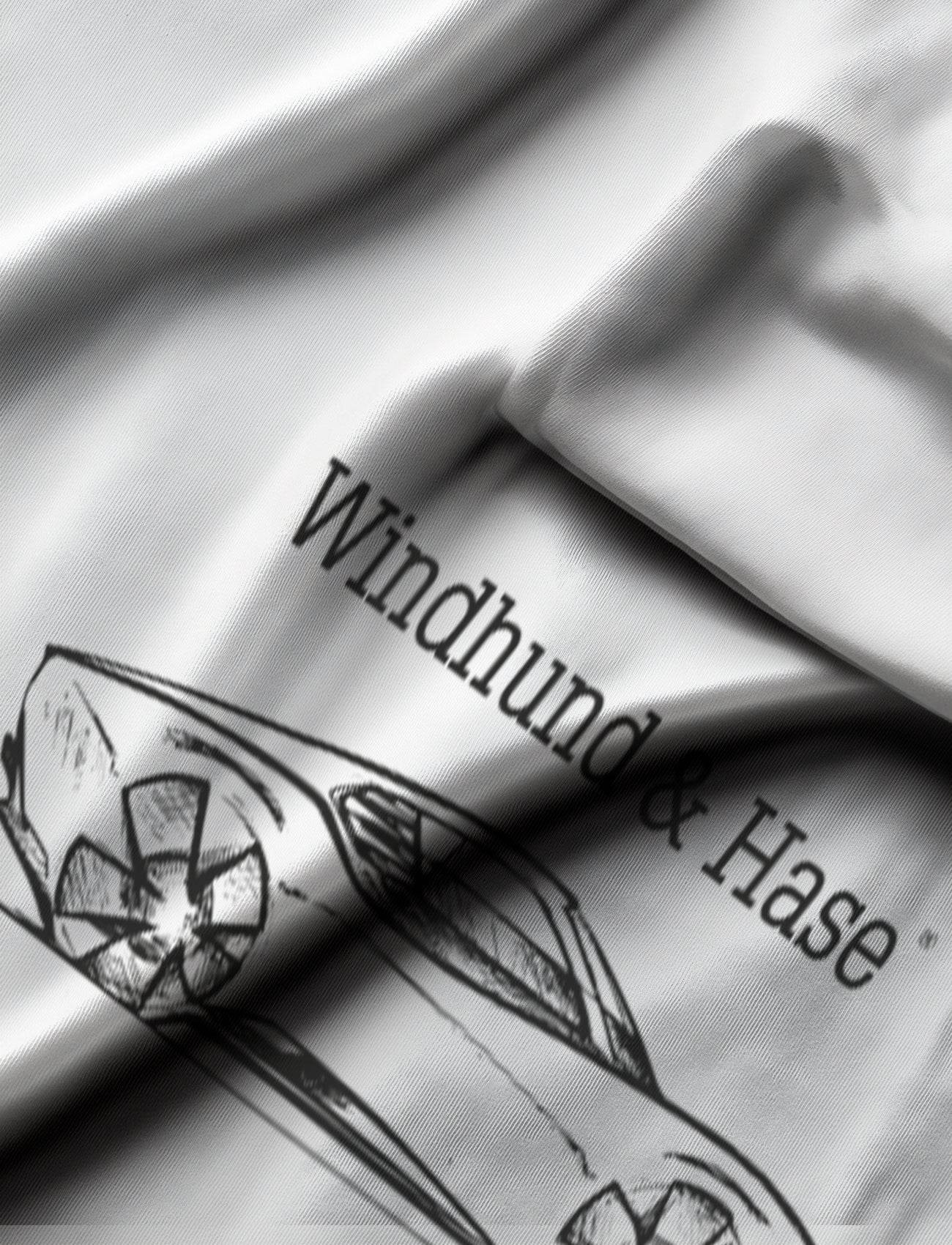 Camiseta Boceto - Blanco - Windhund and Hase