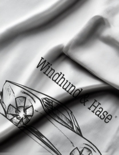 Camiseta Boceto - Blanco - Windhund and Hase