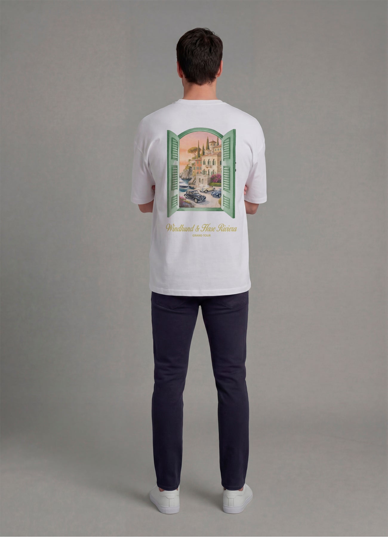 Camiseta Oversize WH Riviera -Blanco