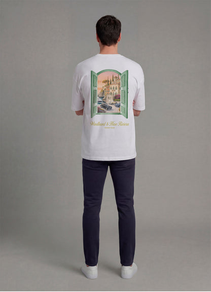 Camiseta Oversize WH Riviera -Blanco