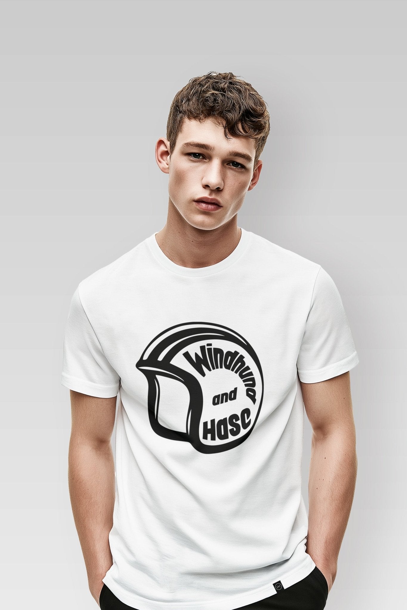 Camiseta Básica Casco - Blanco - Windhund and Hase