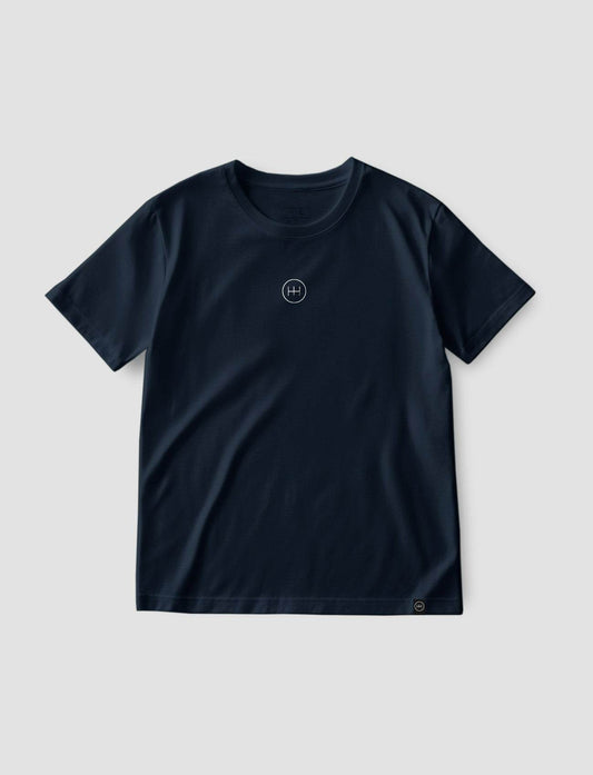 Camiseta Básica Logo central - French Marino - Windhund and Hase