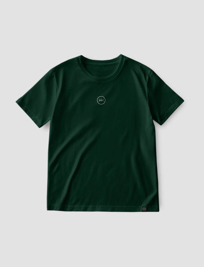 Camiseta Básica Logo central - Verde Botella - Windhund and Hase