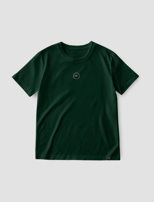 Camiseta Básica Logo central - Verde Botella - Windhund and Hase