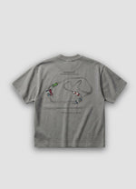 Camiseta Boxy Fit 'Interlagos 1991' Gris Cemento