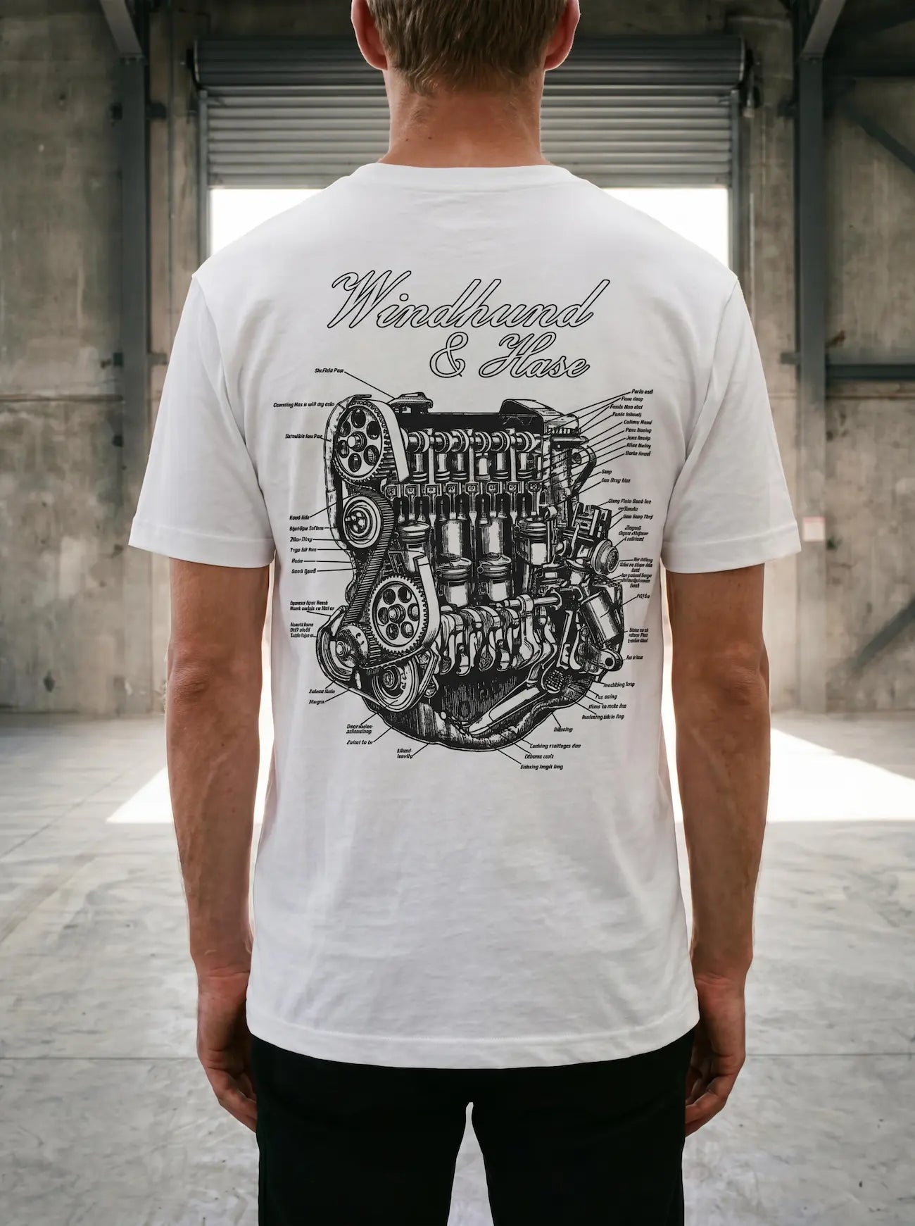 Camiseta Combustión - Windhund and Hase