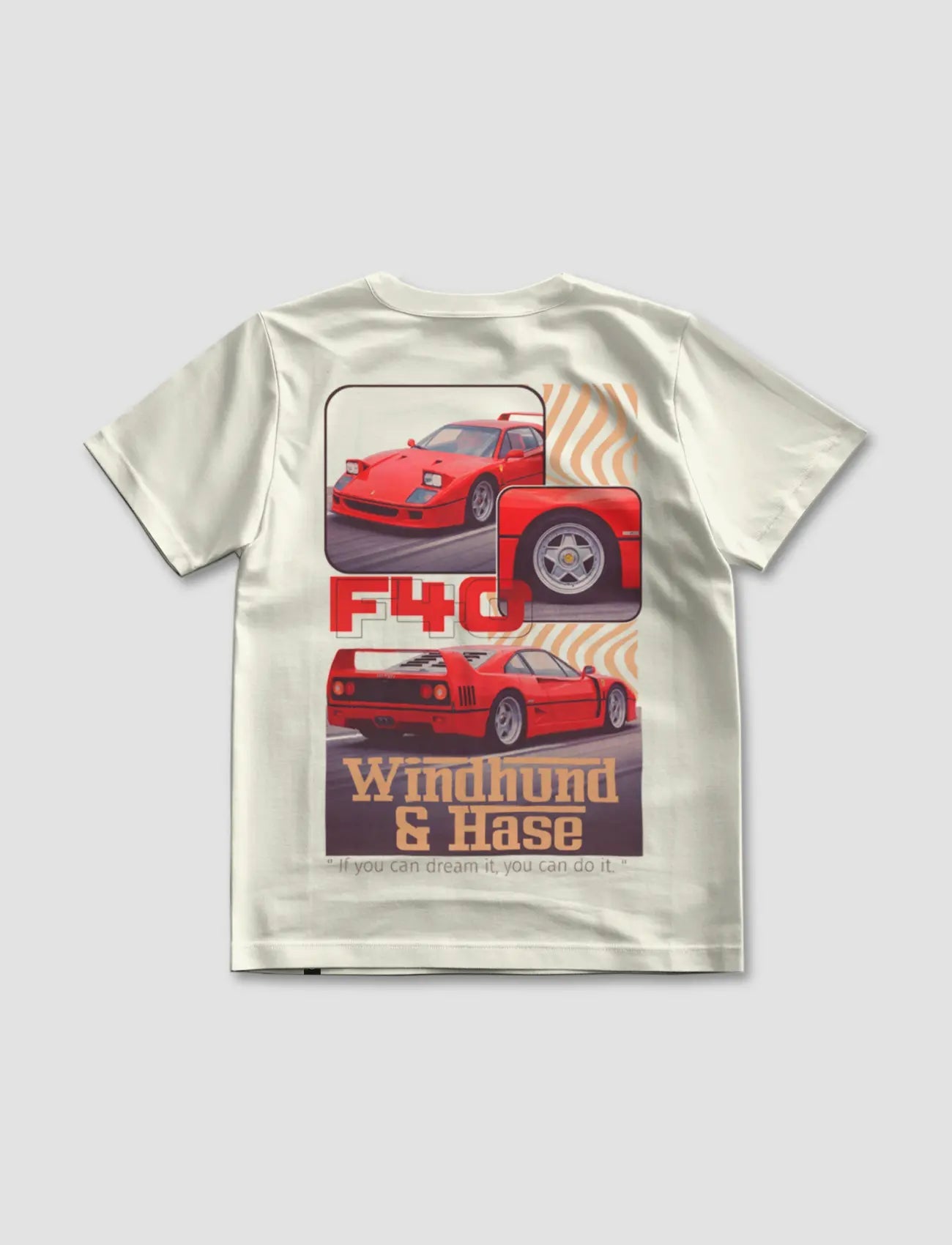 Camiseta F40 - Off White - Windhund and Hase
