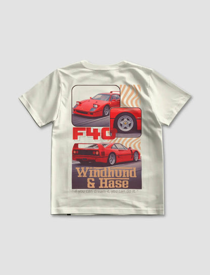 Camiseta F40 - Off White - Windhund and Hase