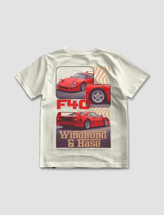 Camiseta F40 - Off White - Windhund and Hase
