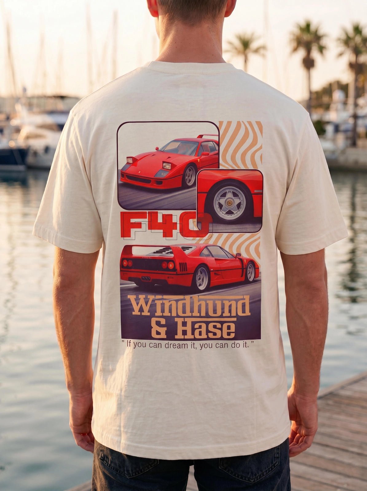 Camiseta F40 - Off White - Windhund and Hase