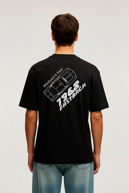 Camiseta Fastback - Negro - Windhund and Hase