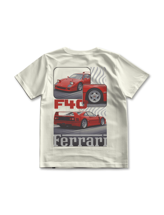 Camiseta Ferrari F40 - Off White - Windhund and Hase