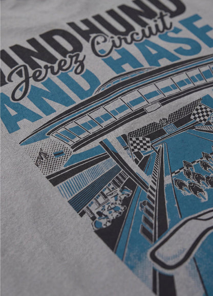 Camiseta Jerez "Grand Stand" Gris Puro - Windhund and Hase