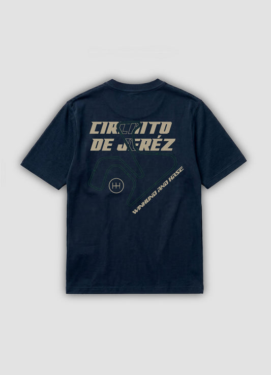 Camiseta Jerez "Grand Stand" Marino - Windhund and Hase