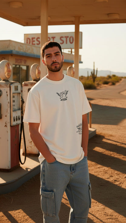 Camiseta Oversize Bronco - Off White - Windhund and Hase