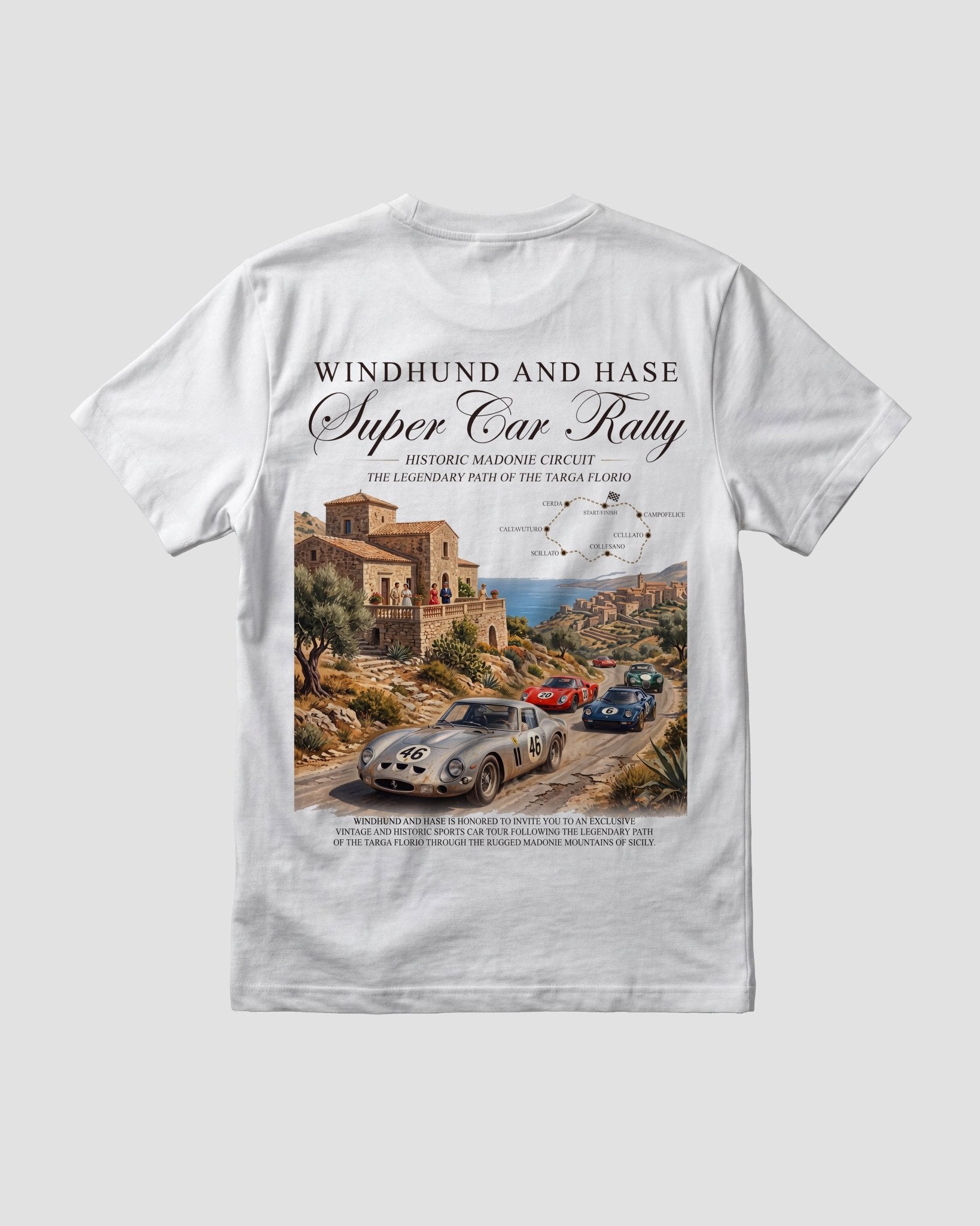 Camiseta Targa Florio - Windhund and Hase