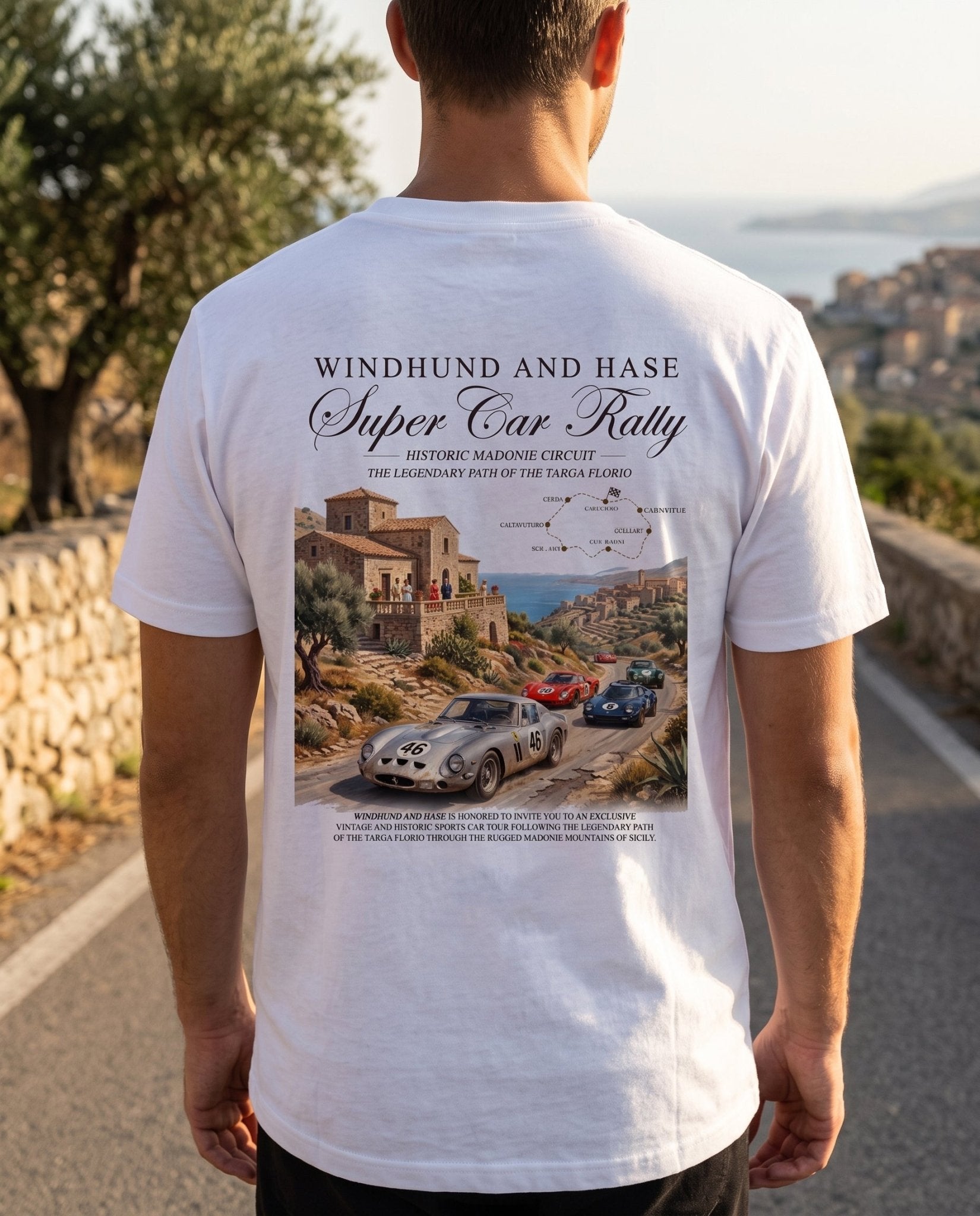 Camiseta Targa Florio - Windhund and Hase