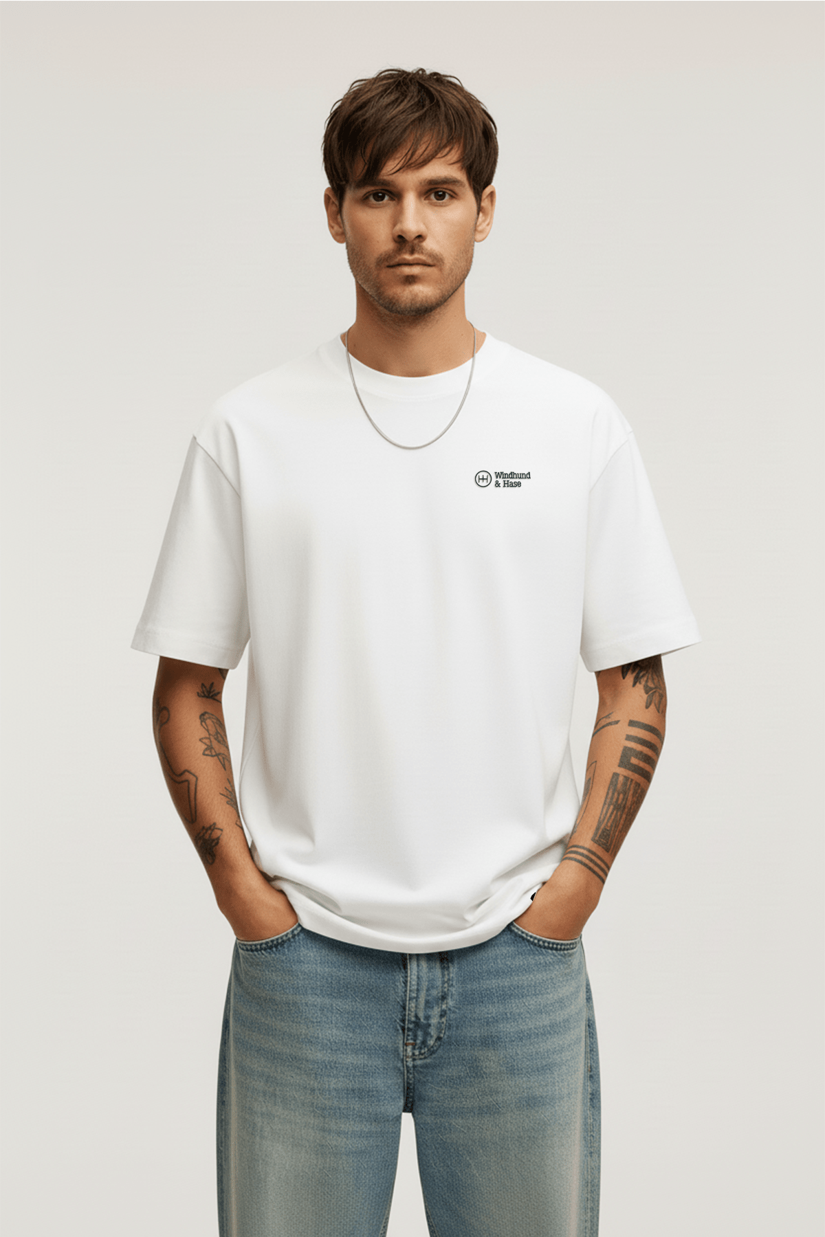 Camiseta Trazada - Blanco - Windhund and Hase