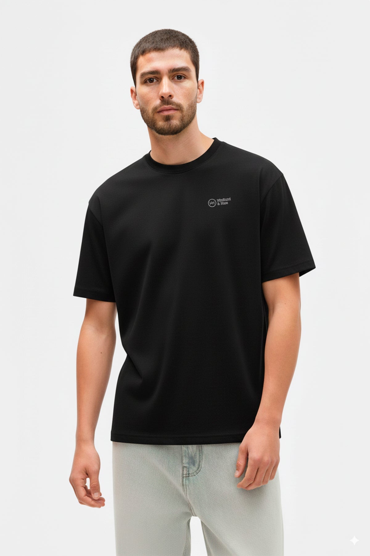 Camiseta Trazada - Negro - Windhund and Hase