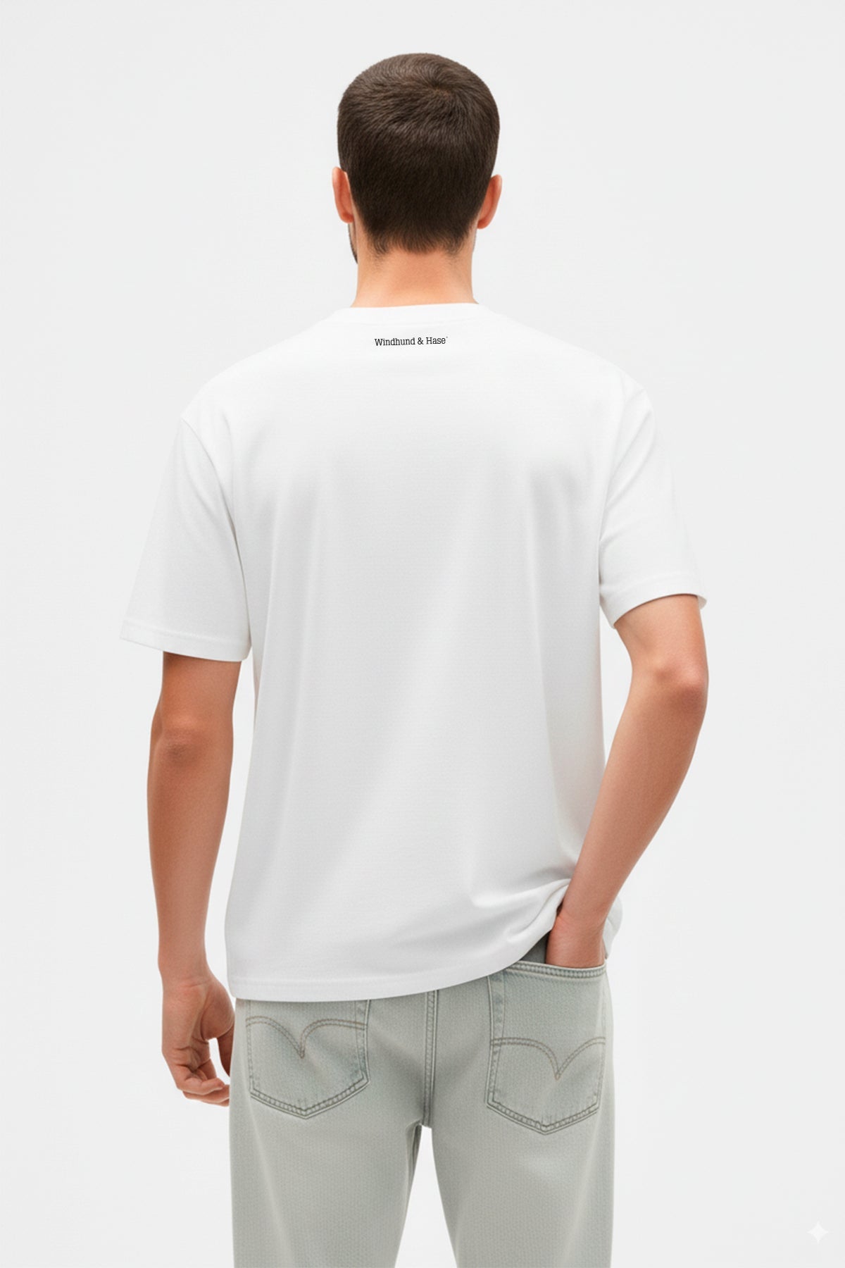 Camiseta WH Doble Line - Blanco - Windhund and Hase