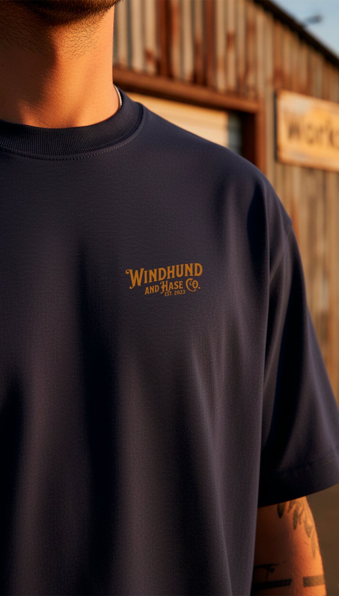 Camiseta Workshop - French Marino - Windhund and Hase