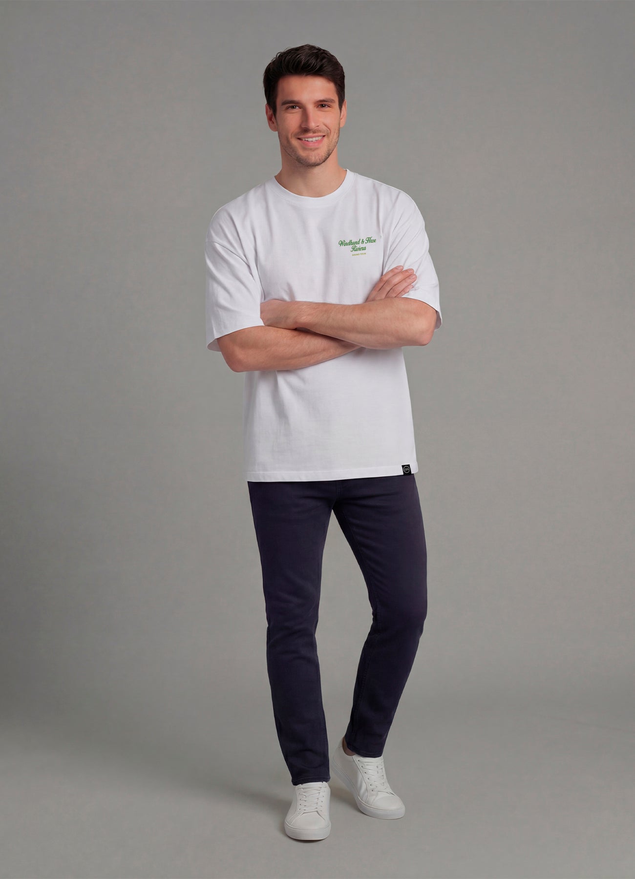 Camiseta Oversize WH Riviera -Blanco