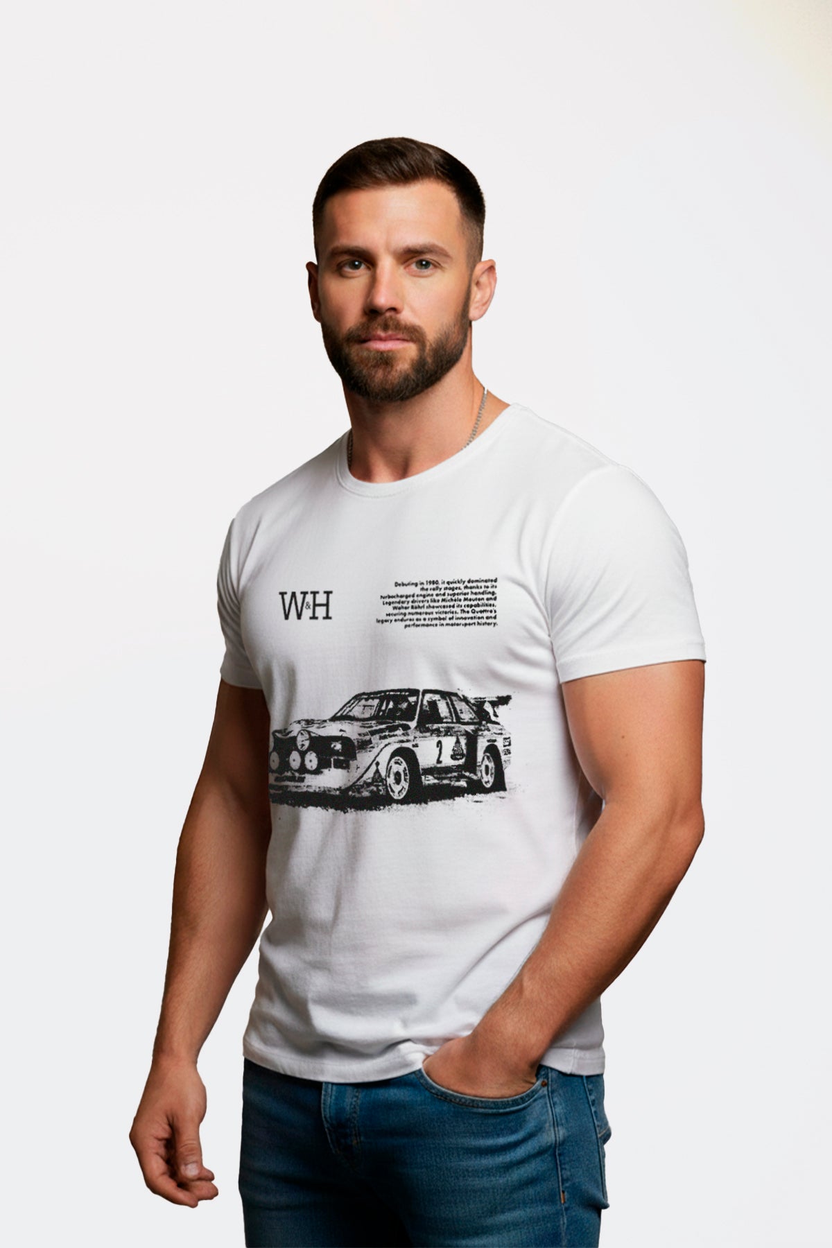 Camiseta Rally Quattro - Blanco