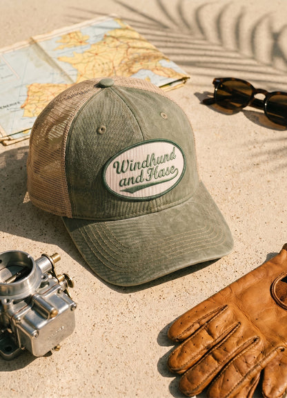 Gorra Trucker Oliva - Windhund and Hase
