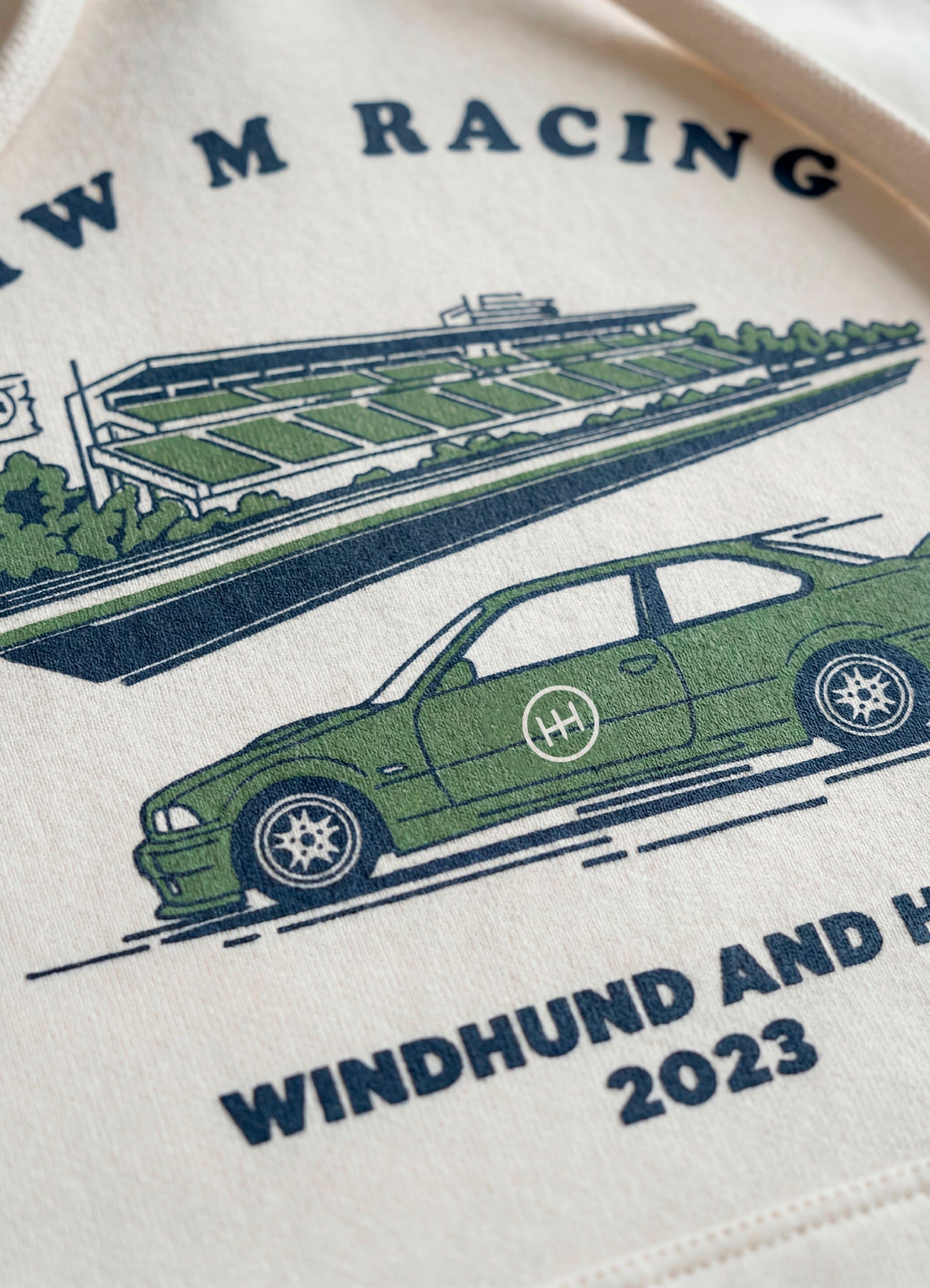 Hoodie BMW M Racing - Off White - Windhund and Hase